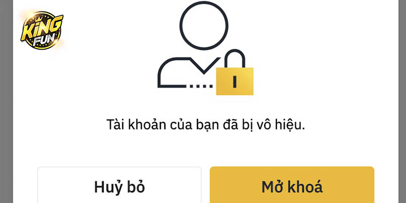 Thời gian xử lý khóa tài khoản tùy thuộc vào thực tế nguyên nhân